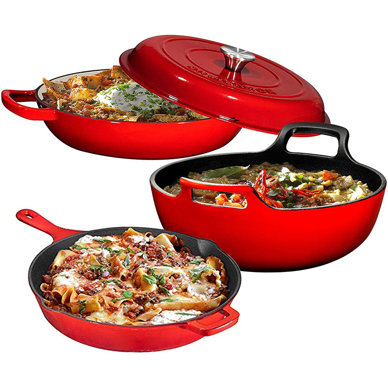 Bruntmor 4 Piece Cast Iron Non Stick Cookware Set Wayfair